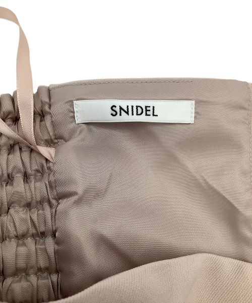 Snidel（スナイデル）Snidel (スナイデル) ペプラムベアトップ&パンツセット ピンクの古着・服飾アイテム