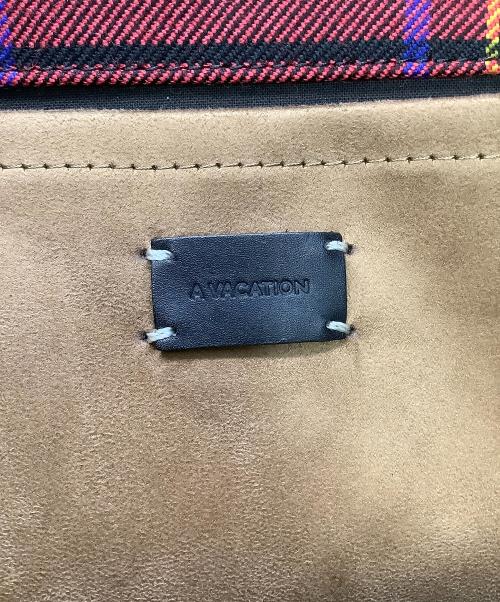 A VACATION（ア ヴァケーション）A VACATION (ア ヴァケーション) VASTトートバッグ チェック柄 23AW-A33-0-05 マルチカラーの古着・服飾アイテム