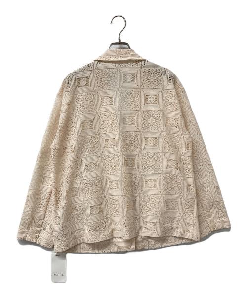 Snidel（スナイデル）Snidel (スナイデル) ジャケット パネルレースジャケット アイボリーの古着・服飾アイテム