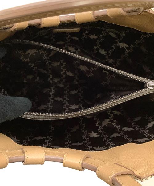 HUNTING WORLD（ハンティングワールド）HUNTING WORLD (ハンティングワールド) ハンドバッグ 8693506 ベージュの古着・服飾アイテム