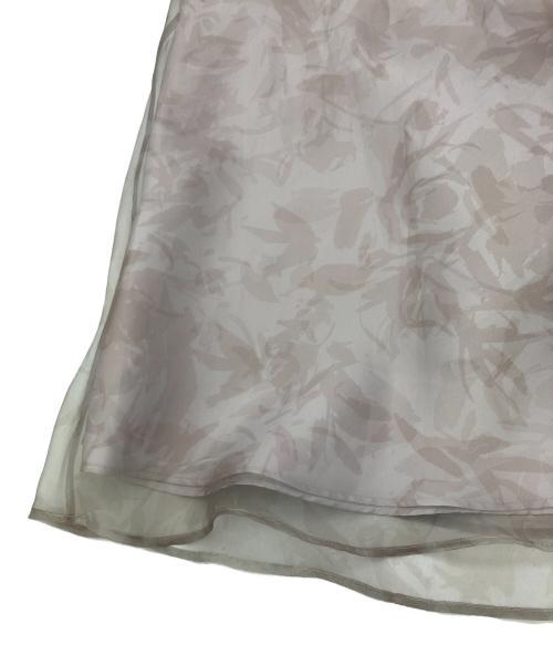 CELFORD（セルフォード）CELFORD (セルフォード) ロングスカート　花柄 ベージュ サイズ:Mの古着・服飾アイテム