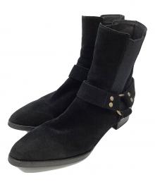 WH（ダブルエイチ）の古着「サイドゴアリングブーツ 菅原靴店別注モデル」｜ブラック