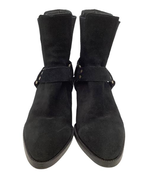 WH（ダブルエイチ）WH (ダブルエイチ) サイドゴアリングブーツ 菅原靴店別注モデル ブラック サイズ:10の古着・服飾アイテム