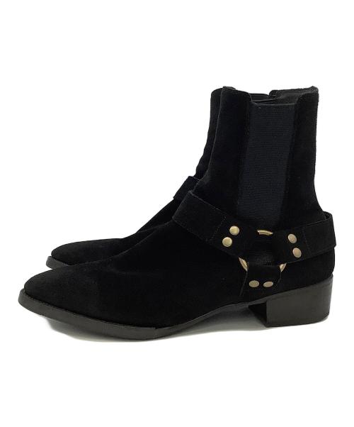 WH（ダブルエイチ）WH (ダブルエイチ) サイドゴアリングブーツ 菅原靴店別注モデル ブラック サイズ:10の古着・服飾アイテム