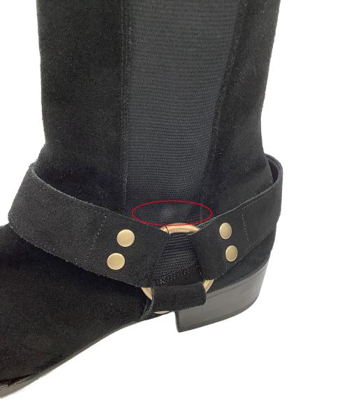 WH（ダブルエイチ）WH (ダブルエイチ) サイドゴアリングブーツ 菅原靴店別注モデル ブラック サイズ:10の古着・服飾アイテム