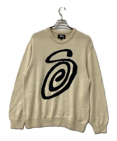 中古・古着通販】stussy (ステューシー) 長袖ニット フロントロゴ