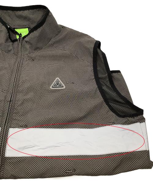 HUF（ハフ）HUF (ハフ) ジップアップベスト OG TECH VEST グレー サイズ:Lの古着・服飾アイテム