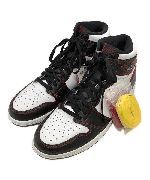 NIKE（ナイキ）NIKE (ナイキ) ハイカットスニーカー AIR JPRDAN 1 HIGH OG DEFIANT ホワイト×ブラック サイズ:cm 28の古着・服飾アイテム