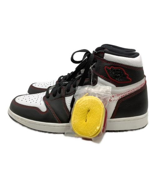 NIKE（ナイキ）NIKE (ナイキ) ハイカットスニーカー AIR JPRDAN 1 HIGH OG DEFIANT ホワイト×ブラック サイズ:cm 28の古着・服飾アイテム