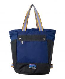 Patagonia（パタゴニア）の古着「Waxed Canvas Tote Packト50周年記念モデルトートバッグ」｜ブルー×ブラック