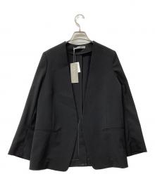theory luxe（セオリーリュクス）の古着「ノーカラージャケット SYCAMORE 2 WHITNEY」｜ブラック