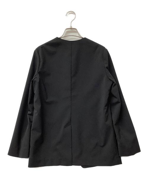 theory luxe（セオリーリュクス）theory luxe (セオリーリュクス) ノーカラージャケット SYCAMORE 2 WHITNEY ブラック サイズ:36の古着・服飾アイテム