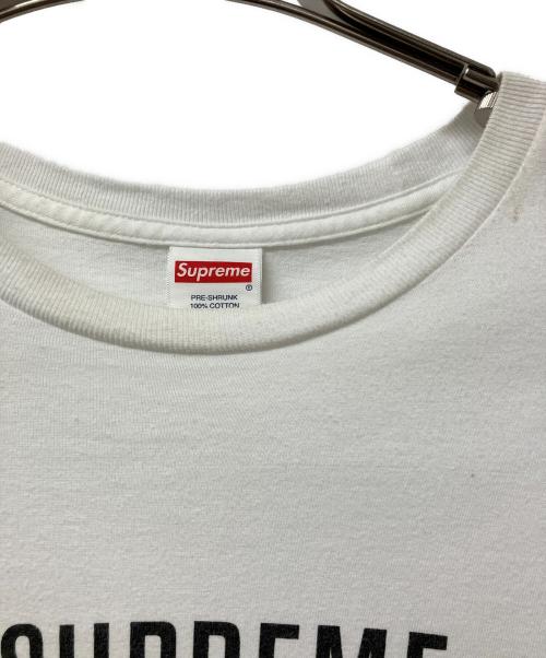 SUPREME（シュプリーム）SUPREME (シュプリーム) 半袖カットソー ホワイト サイズ:XXLの古着・服飾アイテム