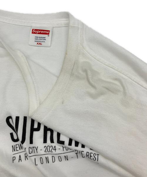 SUPREME（シュプリーム）SUPREME (シュプリーム) 半袖カットソー ホワイト サイズ:XXLの古着・服飾アイテム