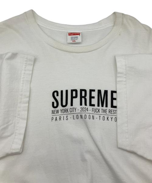 SUPREME（シュプリーム）SUPREME (シュプリーム) 半袖カットソー ホワイト サイズ:XXLの古着・服飾アイテム