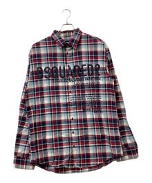 DSQUARED2（ディースクエアード）の古着「チェックシャツ」｜レッド×ブルー