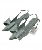 Snidelスナイデル）の古着「ダブルリボンパンプス」｜スカイブルー