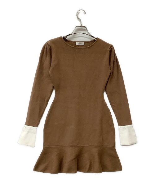 darich（ダーリッチ）darich (ダーリッチ) ニット ブラウン サイズ:Freeの古着・服飾アイテム