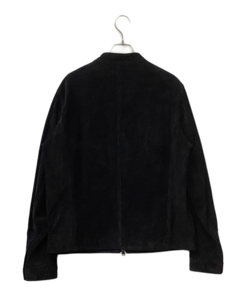 EMMETI（エンメティ）EMMETI (エンメティ) スウェードジャケット ブラック サイズ:50の古着・服飾アイテム