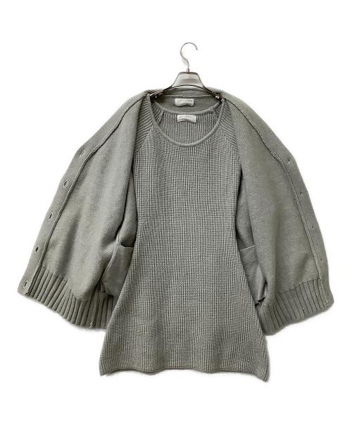 ACYM（アシーム）ACYM (アシーム) ニットワンピース&カーディガン グレー サイズ:Fの古着・服飾アイテム