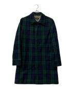 A.P.C.アーペーセー）の古着「コート チェック柄ウールコート」｜グリーン×ネイビー