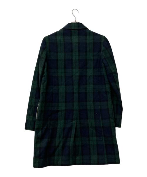 A.P.C.（アーペーセー）A.P.C. (アーペーセー) コート チェック柄ウールコート グリーン×ネイビー サイズ:Sの古着・服飾アイテム