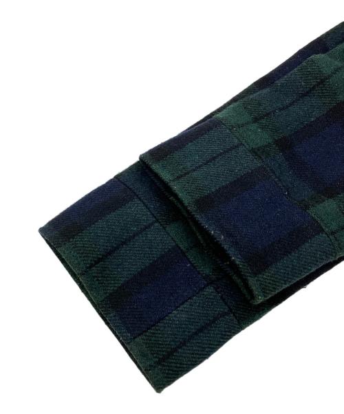 A.P.C.（アーペーセー）A.P.C. (アーペーセー) コート チェック柄ウールコート グリーン×ネイビー サイズ:Sの古着・服飾アイテム