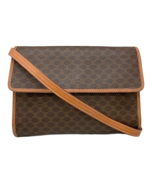 CELINE（セリーヌ）CELINE (セリーヌ) M12 ショルダーバッグ マカダム柄 ブラウンの古着・服飾アイテム