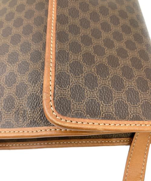 CELINE（セリーヌ）CELINE (セリーヌ) M12 ショルダーバッグ マカダム柄 ブラウンの古着・服飾アイテム