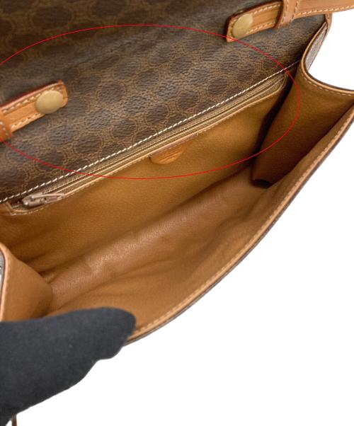 CELINE（セリーヌ）CELINE (セリーヌ) M12 ショルダーバッグ マカダム柄 ブラウンの古着・服飾アイテム