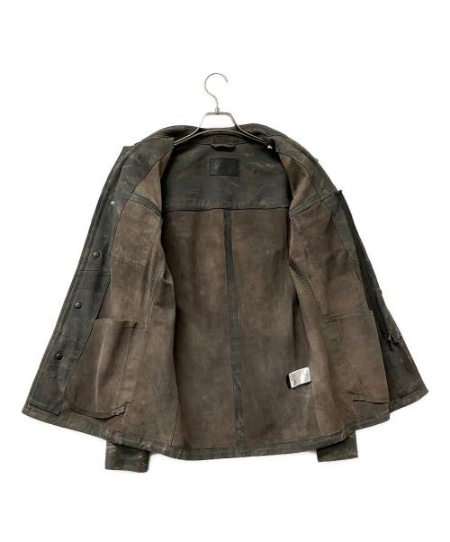 ALL SAINTS（オールセインツ）ALL SAINTS (オールセインツ) レザージャケット TACKTON SHIRT グレー サイズ:SMALLの古着・服飾アイテム