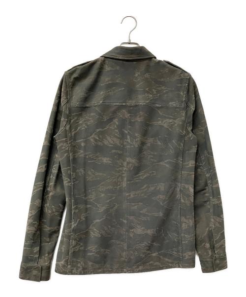 ALL SAINTS（オールセインツ）ALL SAINTS (オールセインツ) レザージャケット TACKTON SHIRT グレー サイズ:SMALLの古着・服飾アイテム
