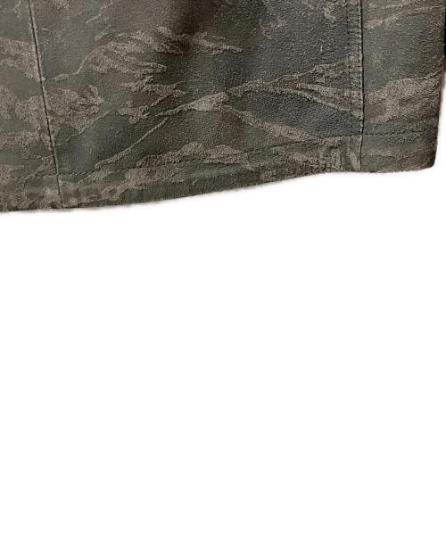 ALL SAINTS（オールセインツ）ALL SAINTS (オールセインツ) レザージャケット TACKTON SHIRT グレー サイズ:SMALLの古着・服飾アイテム