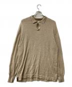G&F Co.ジーアンドエフコー）の古着「シャツ ニットポロシャツ」｜ベージュ