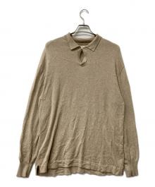 G&F Co.（ジーアンドエフコー）の古着「シャツ ニットポロシャツ」｜ベージュ