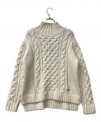 BLUE LABEL CRESTBRIDGEブルーレーベルクレストブリッジ）の古着「ニット ハイネックニット」｜ホワイト