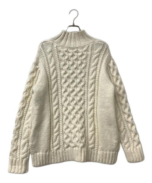 BLUE LABEL CRESTBRIDGE（ブルーレーベルクレストブリッジ）BLUE LABEL CRESTBRIDGE (ブルーレーベルクレストブリッジ) ニット ハイネックニット ホワイト サイズ:38の古着・服飾アイテム