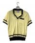 son of the cheese (（サノバチーズ）) 半袖ニット Border KNIT Polo イエロー×ネイビー サイズ:S：6000円