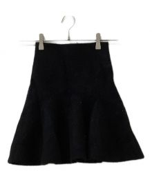 darich（ダーリッチ）の古着「ハイウエストニットミニスカート」｜ブラック