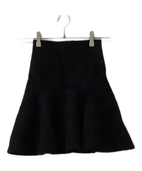 darich（ダーリッチ）darich (ダーリッチ) ハイウエストニットミニスカート ブラック サイズ:Free-L 未使用品の古着・服飾アイテム