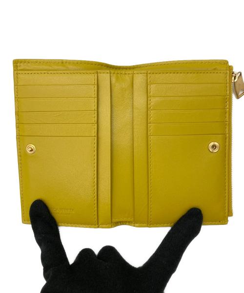 BOTTEGA VENETA（ボッテガベネタ）BOTTEGA VENETA (ボッテガベネタ) 2つ折り財布 イントレチャートレザー マスタードの古着・服飾アイテム