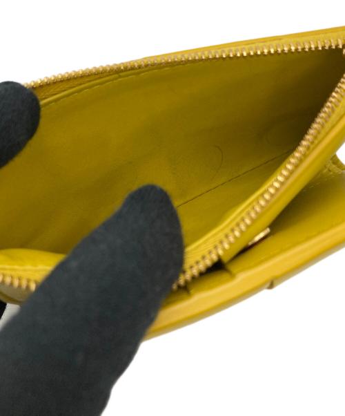 BOTTEGA VENETA（ボッテガベネタ）BOTTEGA VENETA (ボッテガベネタ) 2つ折り財布 イントレチャートレザー マスタードの古着・服飾アイテム