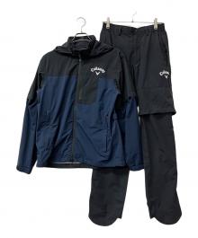 Callaway（キャロウェイ）の古着「ストレッチ4WAYセットアップレインウェア」｜ブラック×ネイビー