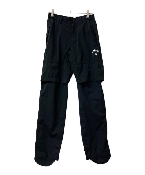 Callaway（キャロウェイ）Callaway (キャロウェイ) ストレッチ4WAYセットアップレインウェア ブラック×ネイビー サイズ:M 未使用品の古着・服飾アイテム