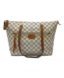 LOUIS VUITTON（ルイ ヴィトン）の古着「イエナ MM ダミエ･アズール N44040 トートバッグ」｜ベージュ×ブラウン