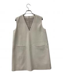 Ameri VINTAGE（アメリヴィンテージ）の古着「ジレ Vネックベスト LAYERED VEST SET TOP」｜ベージュ