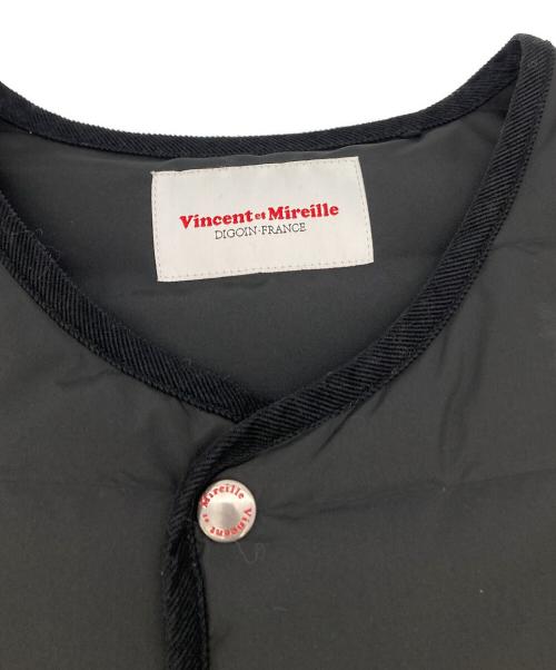 VINCENT ET MIREILLE（ヴァンソンエミレイユ）VINCENT ET MIREILLE (ヴァンソンエミレイユ) ダウンベスト ブラック サイズ:42の古着・服飾アイテム