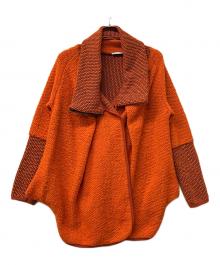 COLETTE（コレット）の古着「ニットジャケット　MADE　IN　ITALY」｜ブラック×オレンジ