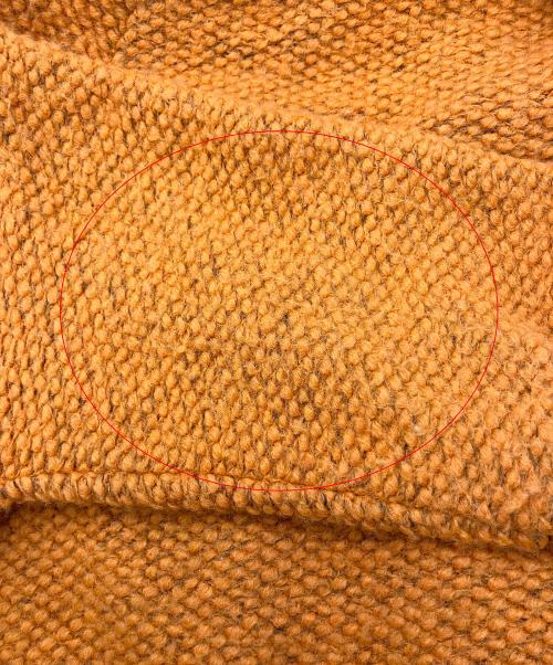 COLETTE（コレット）COLETTE (コレット) ニットジャケット　MADE　IN　ITALY ブラック×オレンジ サイズ:不明の古着・服飾アイテム