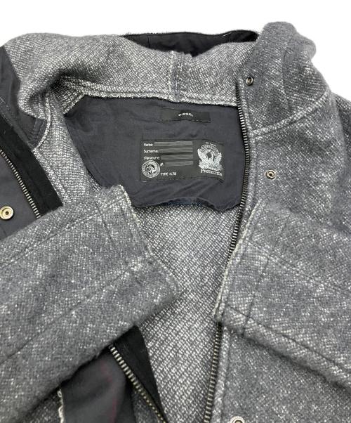 DIESEL（ディーゼル）DIESEL (ディーゼル) フーデッドコート グレー サイズ:不明の古着・服飾アイテム